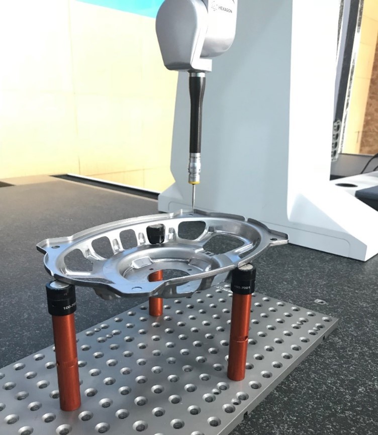 如何使用三坐標測量音響喇叭盆架各項尺寸是否合格?